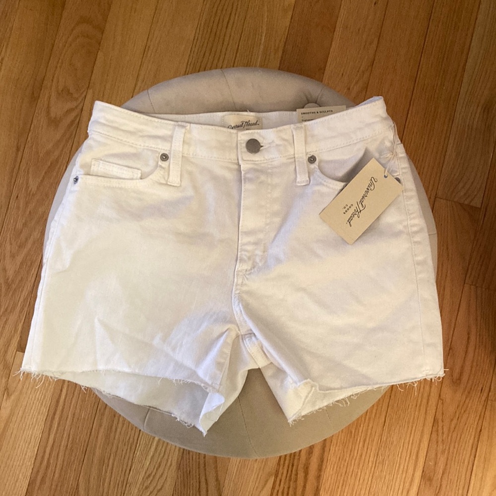 NWT Universal Thread High-Rise Denim Midi Shorts